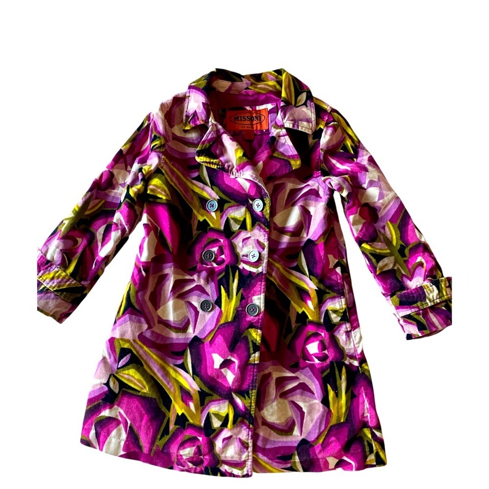 Missoni Vibrant Pink and  girls coat  Jacket winter 
T 4/5